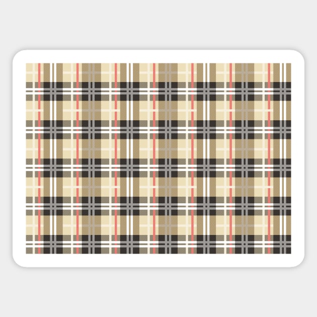 Classic Tartan Pattern Sticker by R4Design